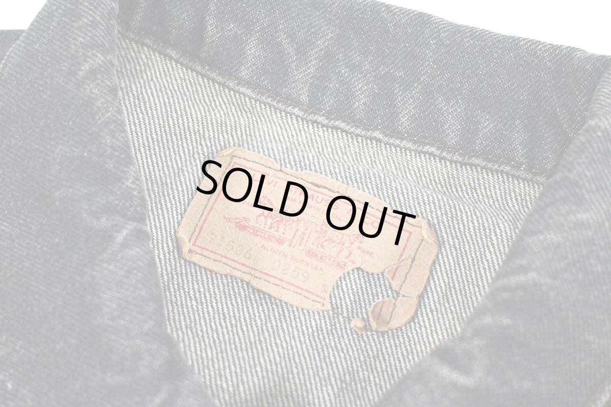 画像4: 80s Used Levi's 71506-0259 Denim Jacket Black made in USA (4)
