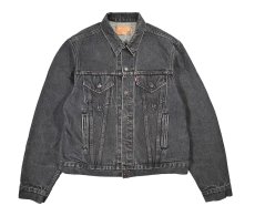 画像1: 80s Used Levi's 71506-0259 Denim Jacket Black made in USA (1)