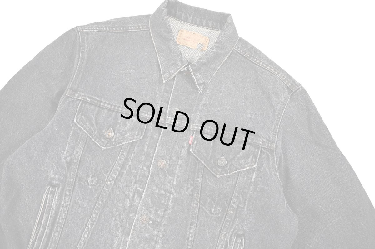 画像2: 80s Used Levi's 71506-0259 Denim Jacket Black made in USA (2)