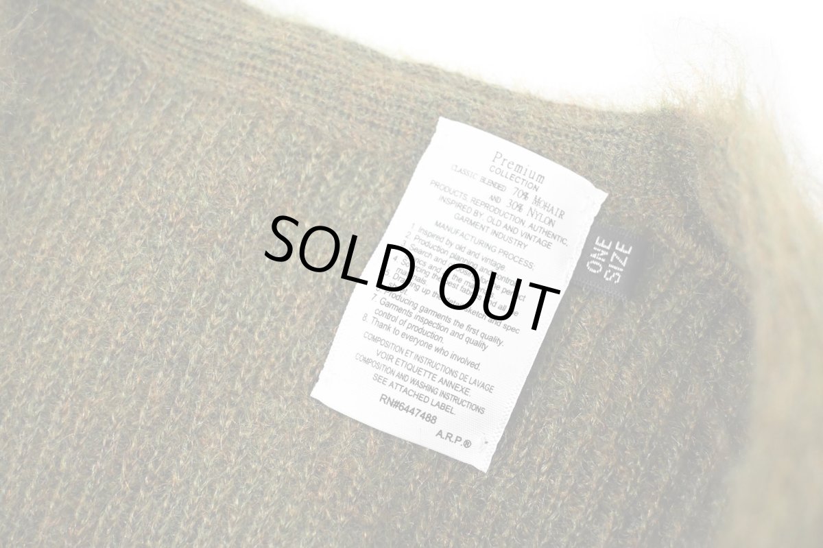 画像4: A.R.P. Premium Mohair Cardigan W/Pocket Olive (4)