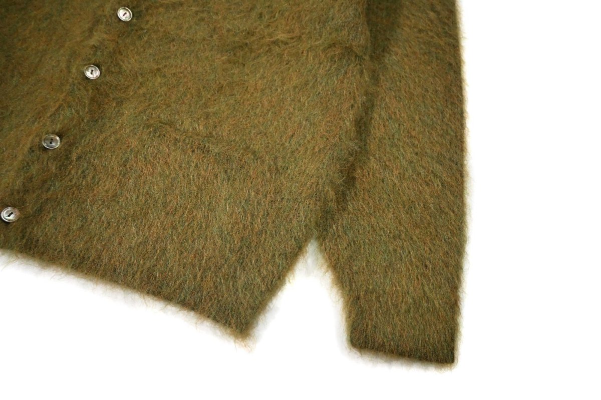 画像3: A.R.P. Premium Mohair Cardigan W/Pocket Olive (3)