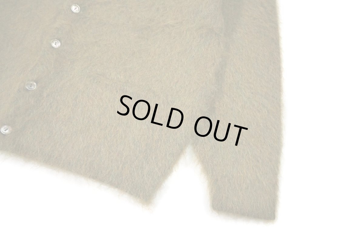 画像3: A.R.P. Premium Mohair Cardigan W/Pocket Olive (3)