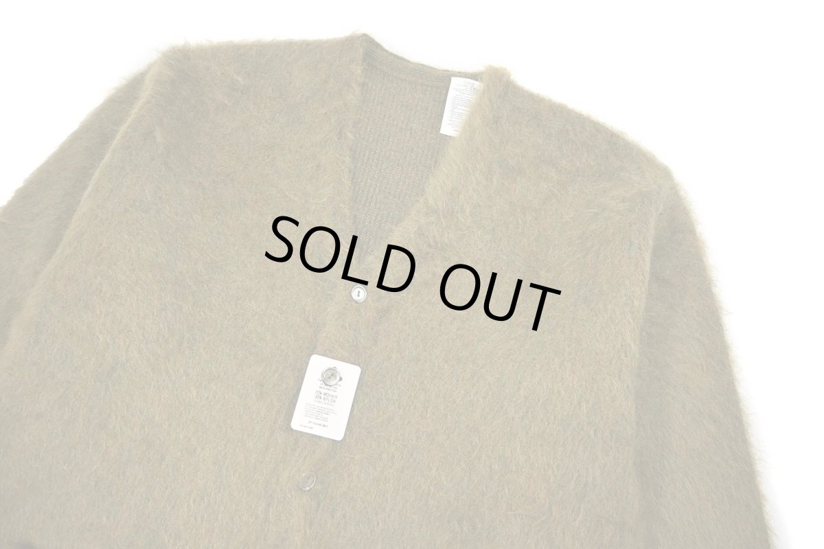 画像2: A.R.P. Premium Mohair Cardigan W/Pocket Olive (2)