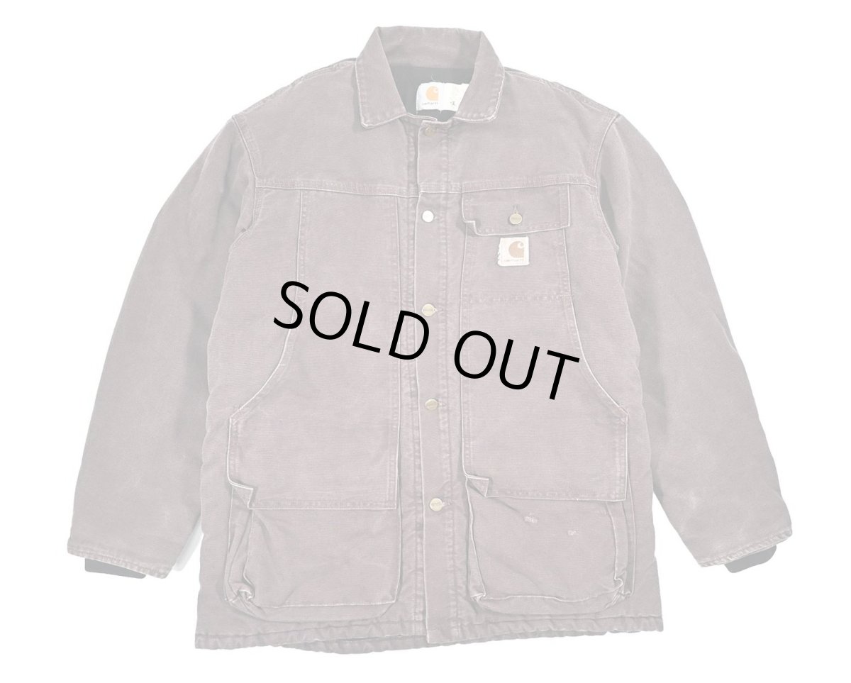 画像1: Used Carhartt Duck Coat made in USA (1)