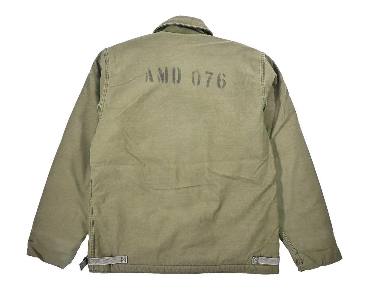 画像2: Used Us Navy A-2 Deck Jacket (2)