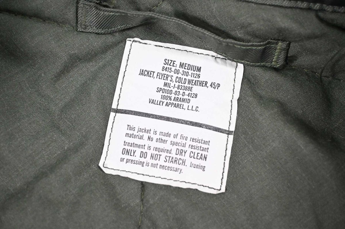 画像4: Deadstock CWU-36/P Flight Jacket Olive (4)