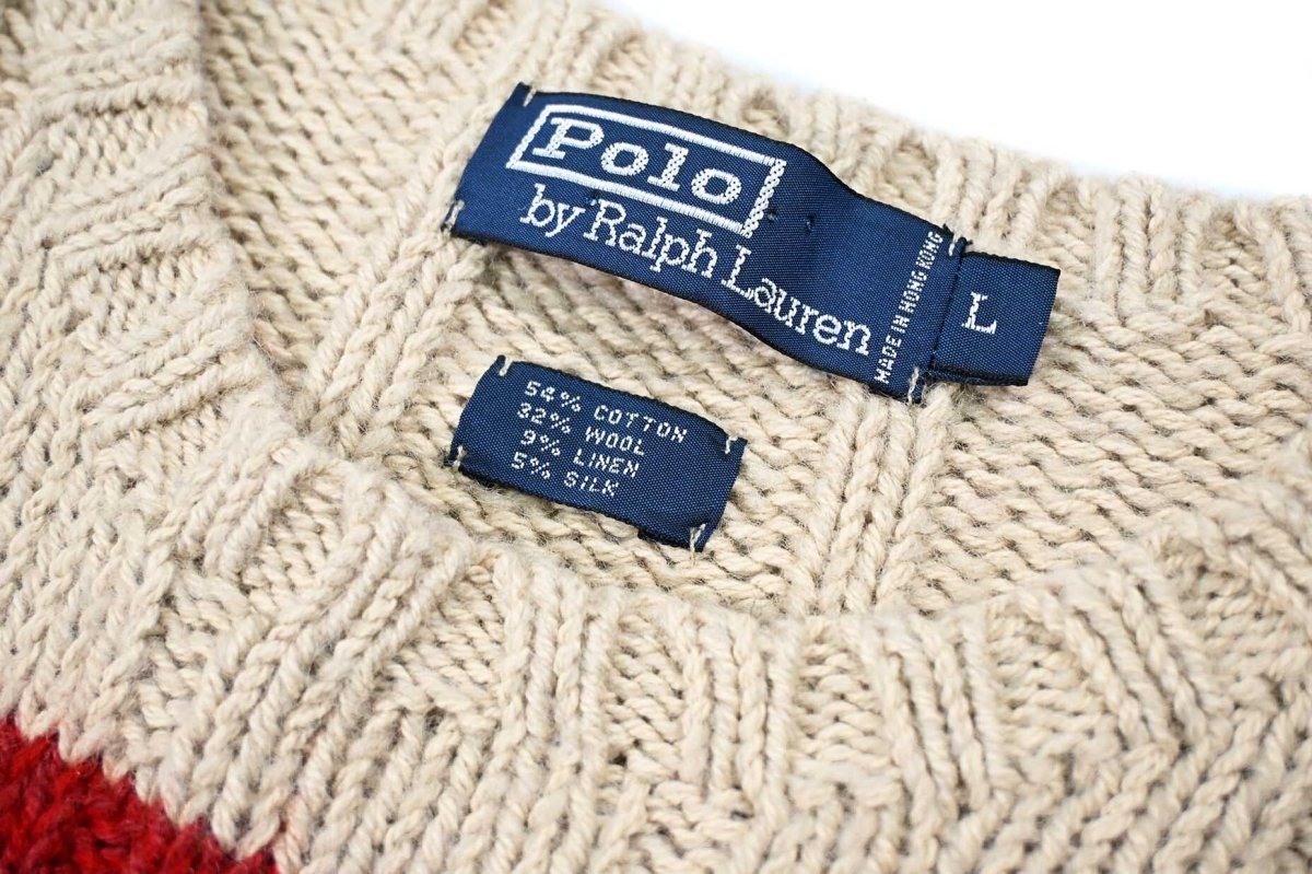 画像4: Used Polo Ralph Lauren Cotton/Wool Knit Sweater ラルフローレン (4)
