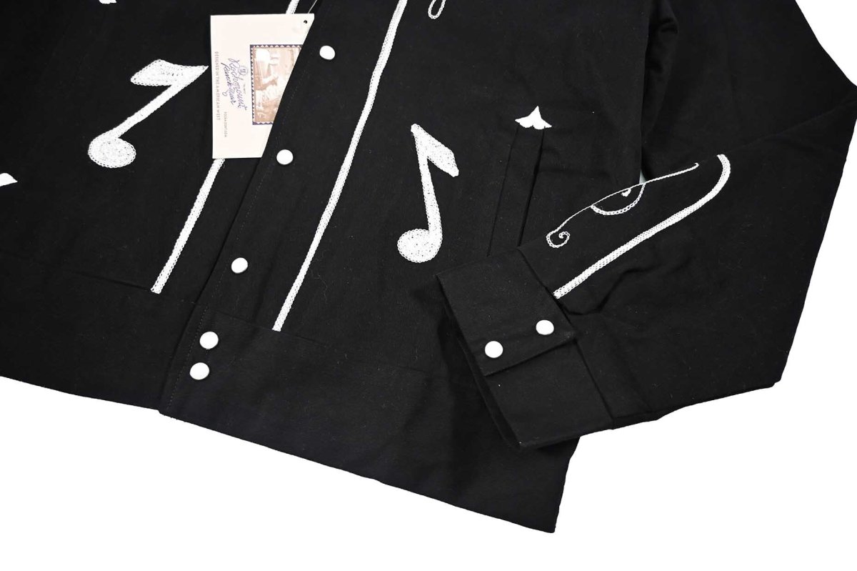 画像4: Rockmount Ranch Wear Vintage Western Bolero Jacket with Musical Notes Embroidery (4)