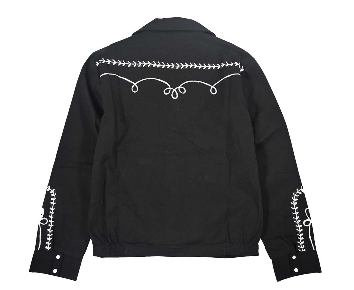 画像2: Rockmount Ranch Wear Vintage Western Bolero Jacket with White Rope Embroidery (2)