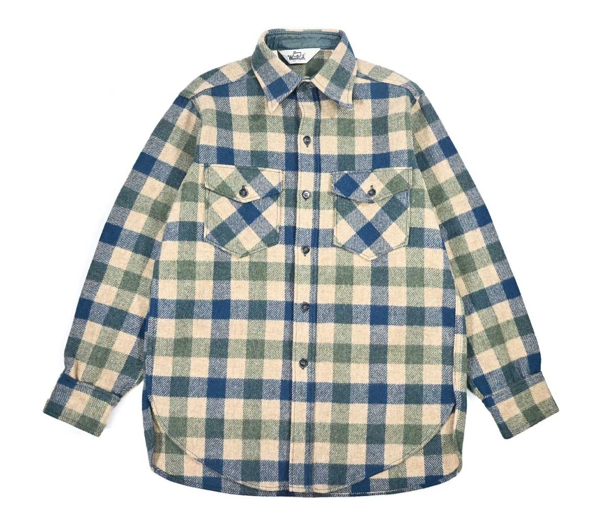 画像1: Used Woolrich Wool Shirt (1)