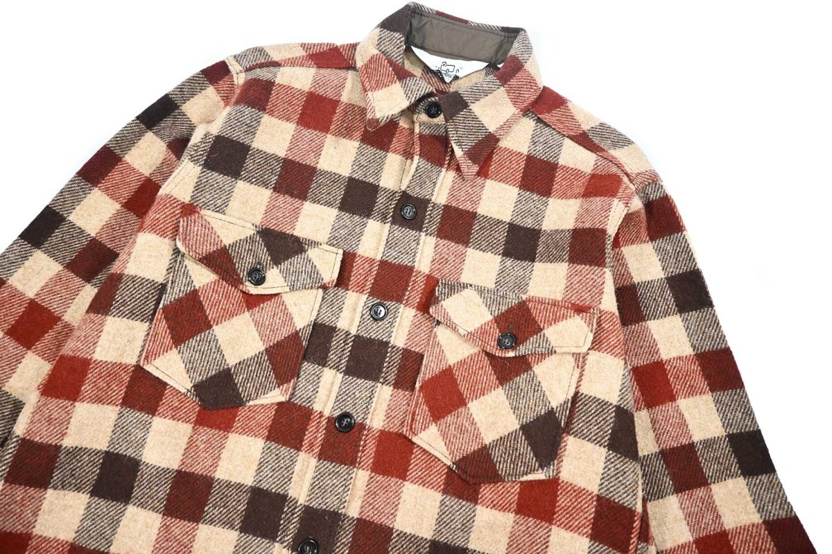 画像2: Used Woolrich Wool Shirt (2)