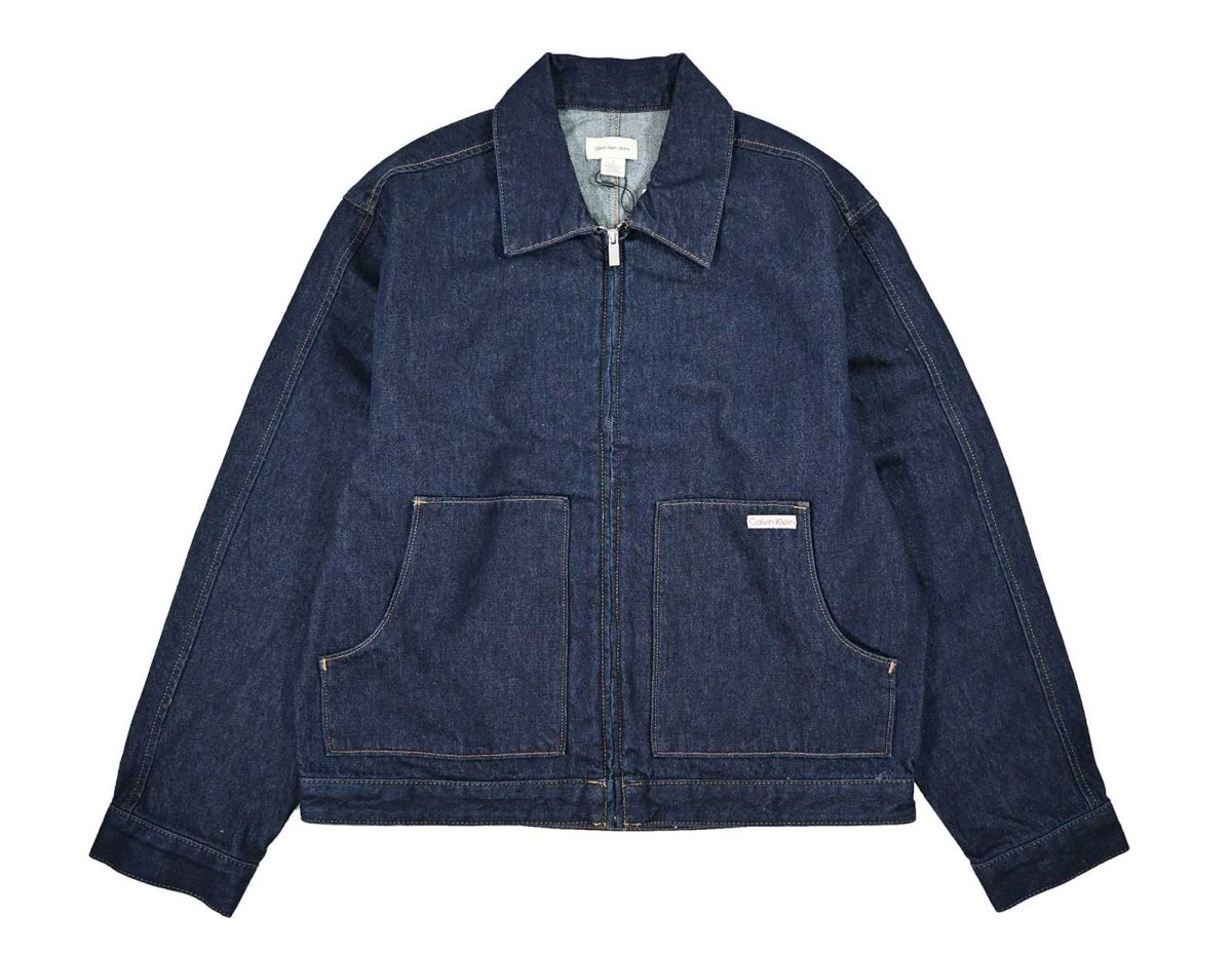 画像1: Calvin Klein Denim Work Jacket カルバンクライン (1)