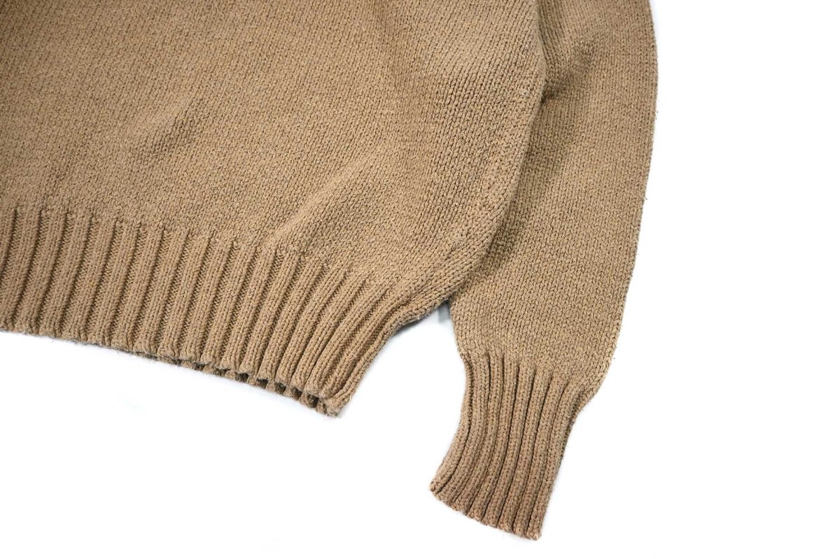 画像3: Used Polo Ralph Lauren Cotton Knit Sweater Beige ラルフローレン (3)