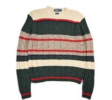 画像1: Used Polo Ralph Lauren Cotton/Wool Knit Sweater ラルフローレン (1)
