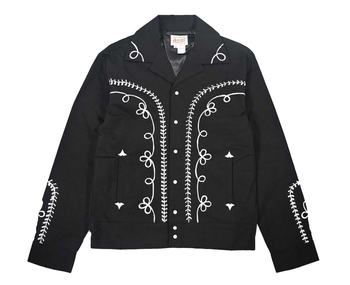 画像1: Rockmount Ranch Wear Vintage Western Bolero Jacket with White Rope Embroidery (1)