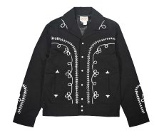 画像1: Rockmount Ranch Wear Vintage Western Bolero Jacket with White Rope Embroidery (1)