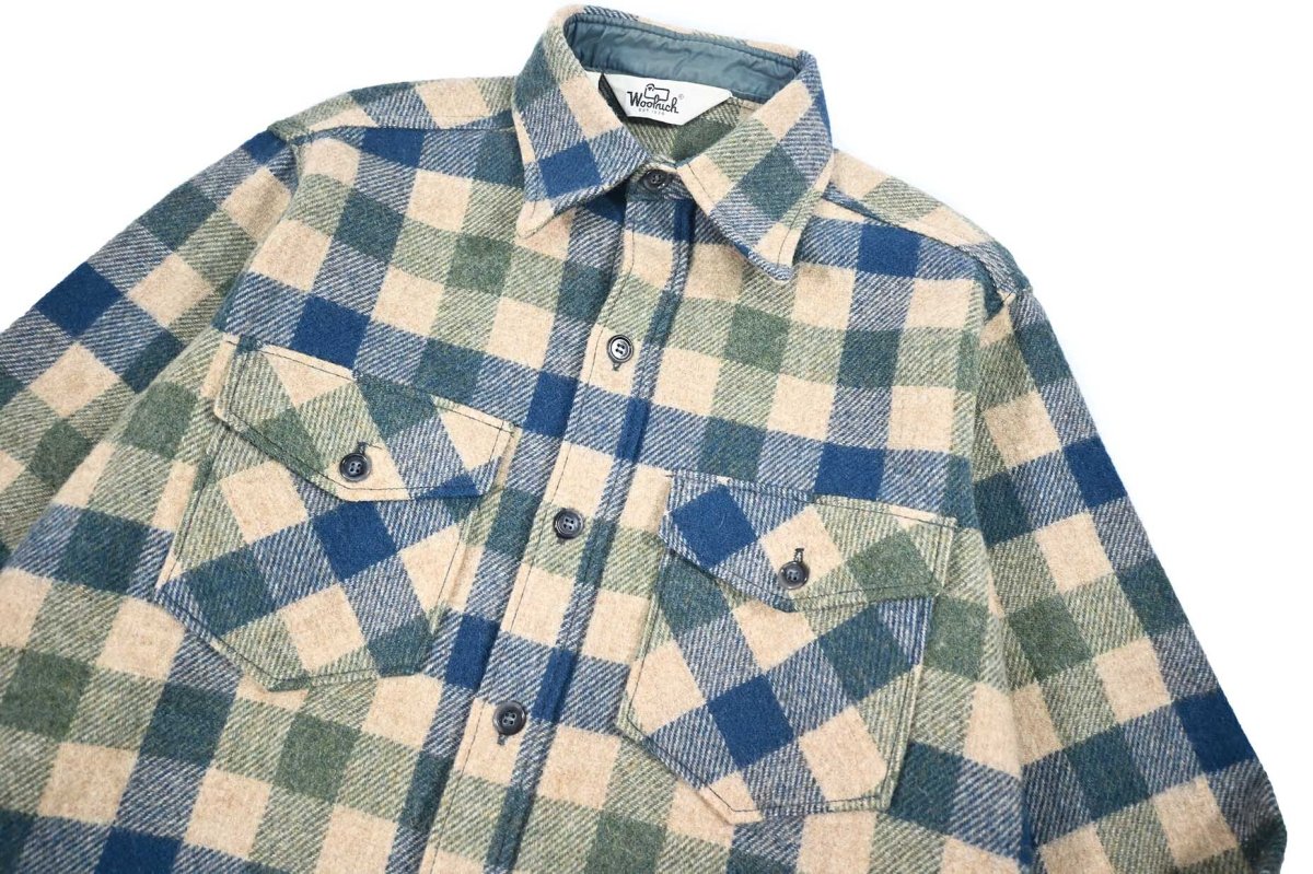 画像2: Used Woolrich Wool Shirt (2)