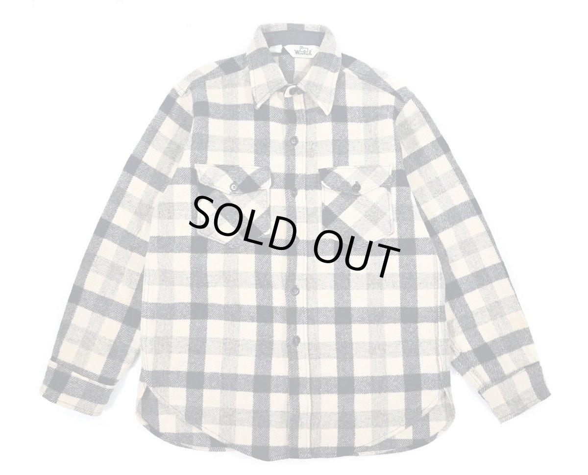 画像1: Used Woolrich Wool Shirt made in USA (1)