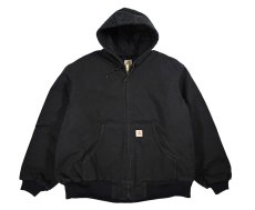 画像1: Used Carhartt Duck Insulated Active Jacket Black made in USA (1)