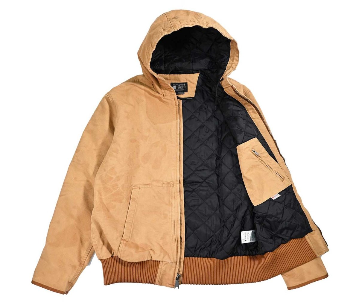 画像5: Used Carhartt Duck Insulated Active Jacket Brown (5)