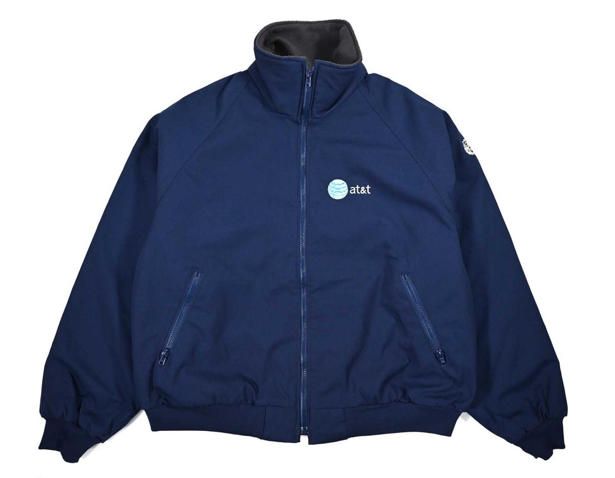 画像1: Deadstock AT&T Shelled Fleece Jacket made in USA (1)