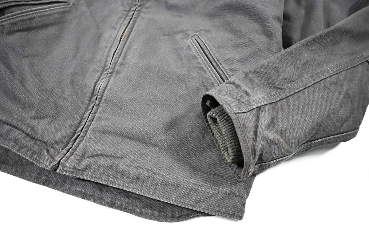 画像4: Used Carhartt Washed Duck Sherpa Lined Jacket Gravel (4)