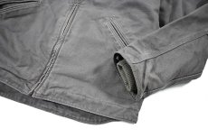 画像4: Used Carhartt Washed Duck Sherpa Lined Jacket Gravel (4)
