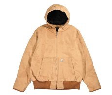 画像1: Used Carhartt Duck Insulated Active Jacket Brown (1)