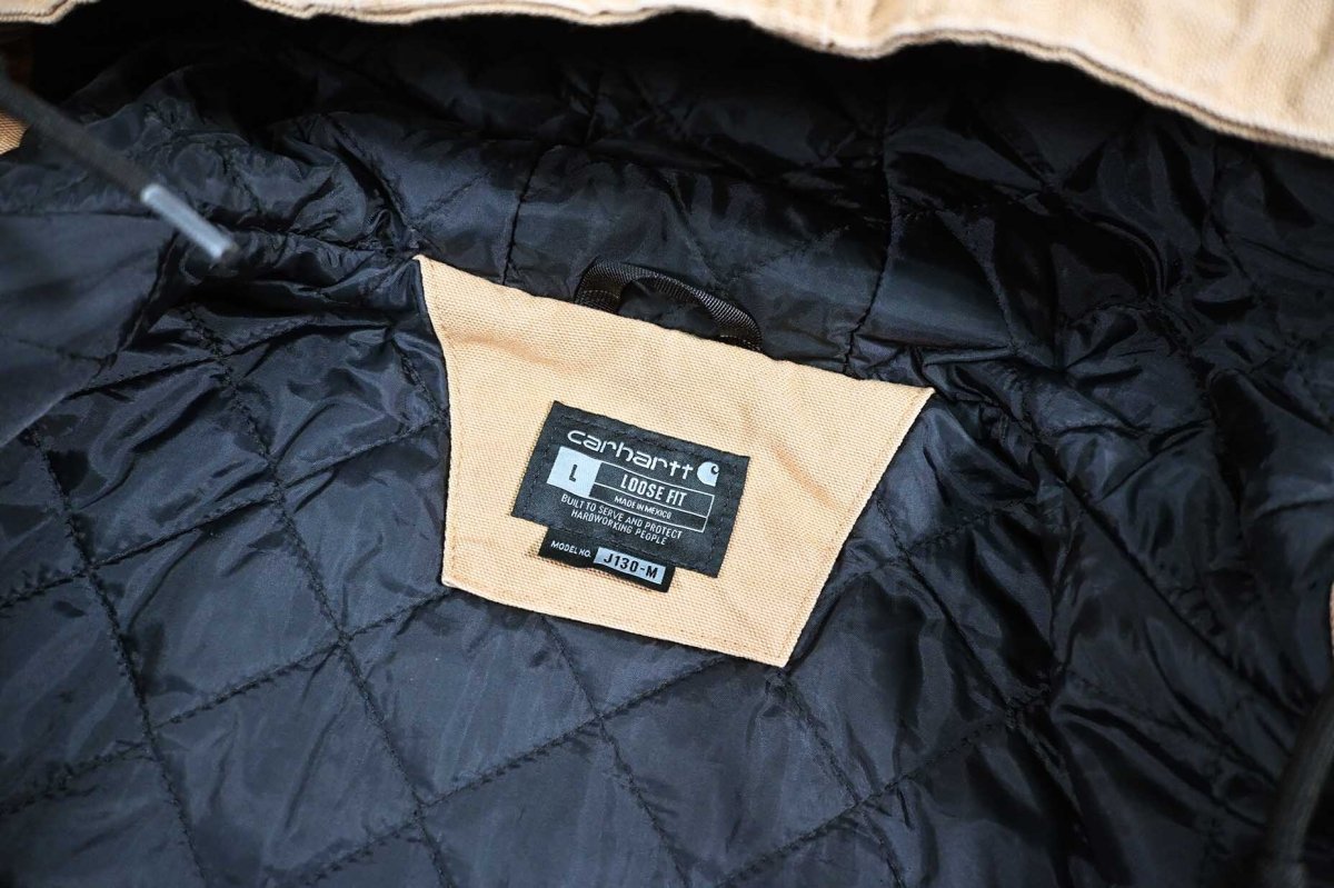画像7: Used Carhartt Duck Insulated Active Jacket Brown (7)