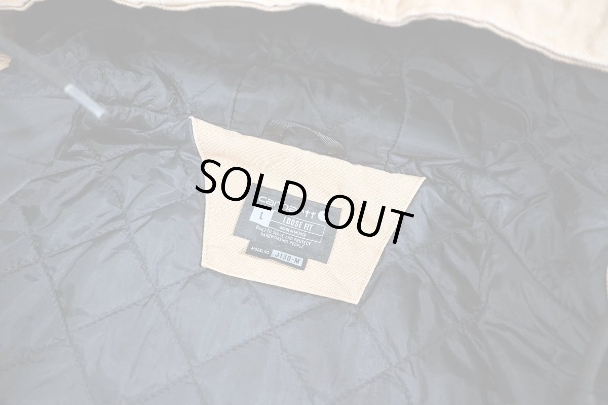 画像7: Used Carhartt Duck Insulated Active Jacket Brown (7)