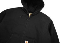 画像3: Used Carhartt Duck Insulated Active Jacket Black made in USA (3)