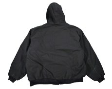 画像2: Used Carhartt Duck Insulated Active Jacket Black made in USA (2)