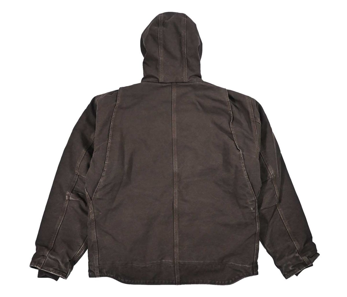 画像2: Used Carhartt Sherpa Lined Sierra Jacket Dark Brown (2)