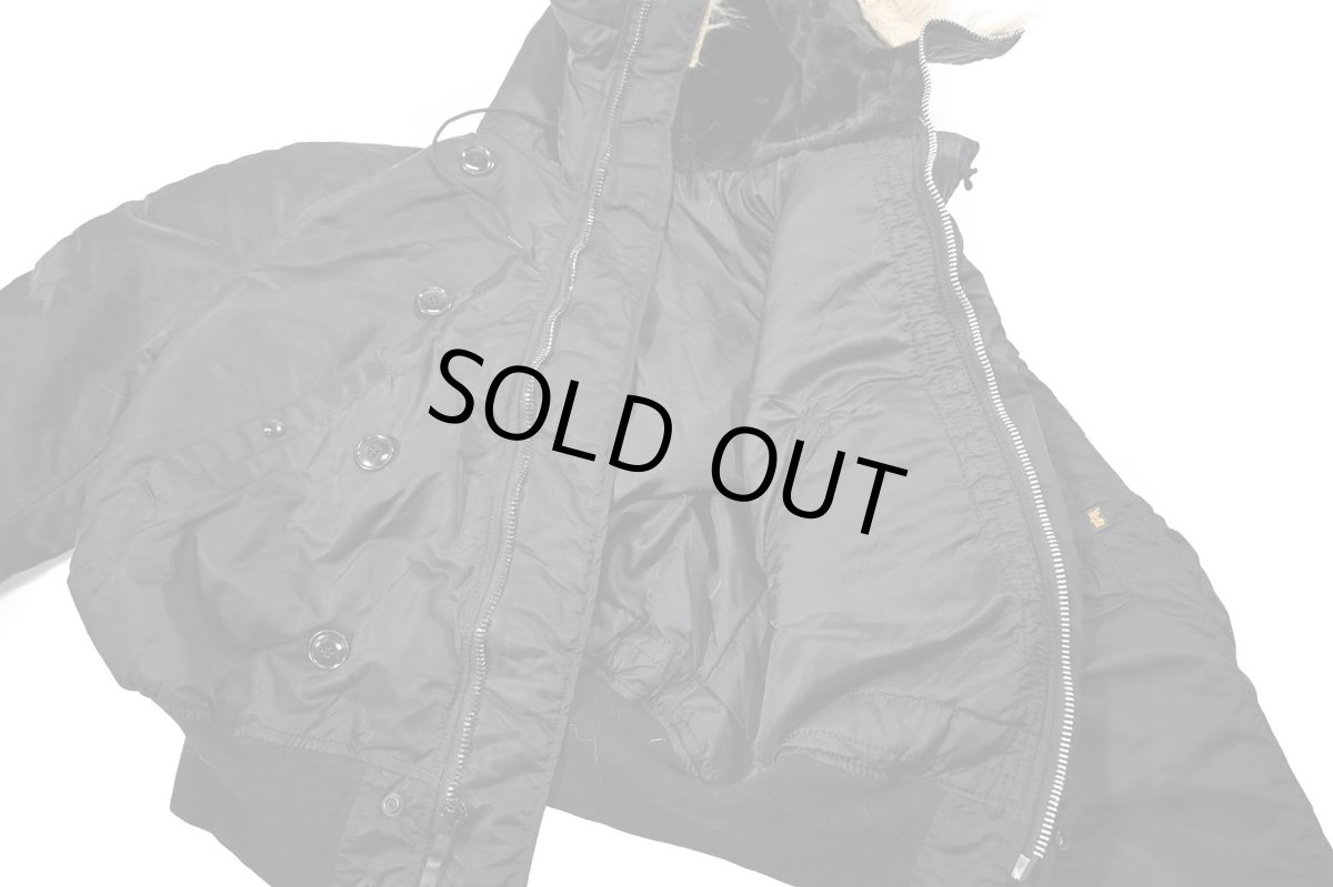 画像5: Deadstock Alpha N-2B Flight Jacket Black made in USA (5)
