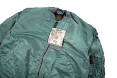 画像2: Deadstock Alpha MA-1 Flight Jacket Olive made in USA (2)