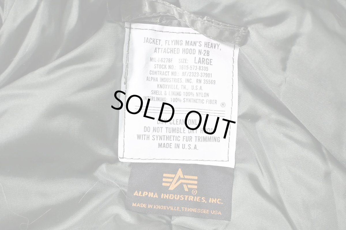 画像6: Deadstock Alpha N-2B Flight Jacket Olive made in USA (6)