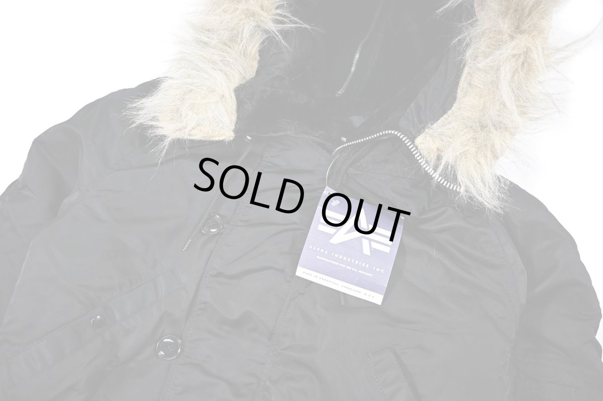 画像2: Deadstock Alpha N-2B Flight Jacket Black made in USA (2)