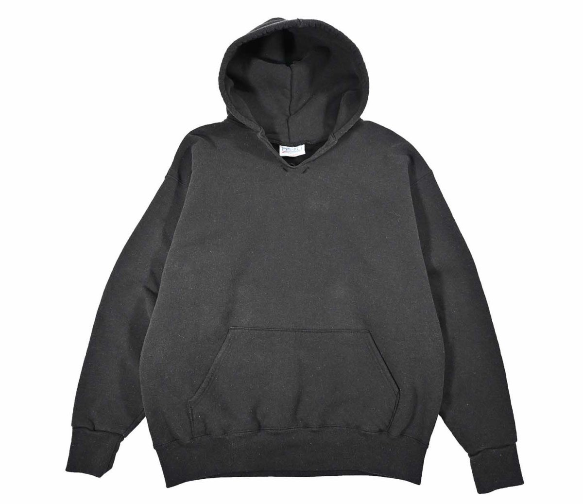 画像1: Deadstock Eagle USA Blank Sweat Hoodie Fade Black made in USA (1)