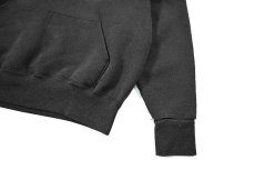 画像3: Deadstock Eagle USA Blank Sweat Hoodie Fade Black made in USA (3)