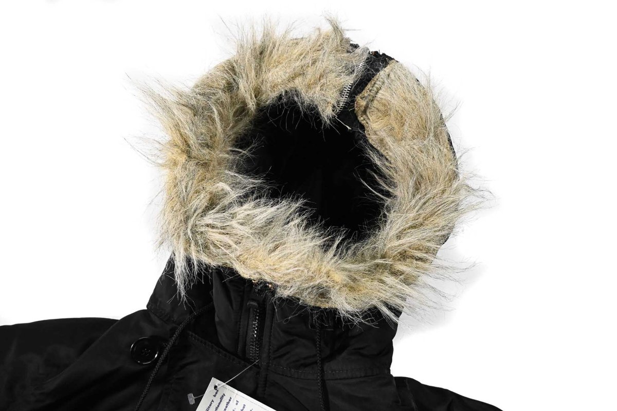 画像4: Deadstock Alpha N-2B Flight Jacket Black made in USA (4)