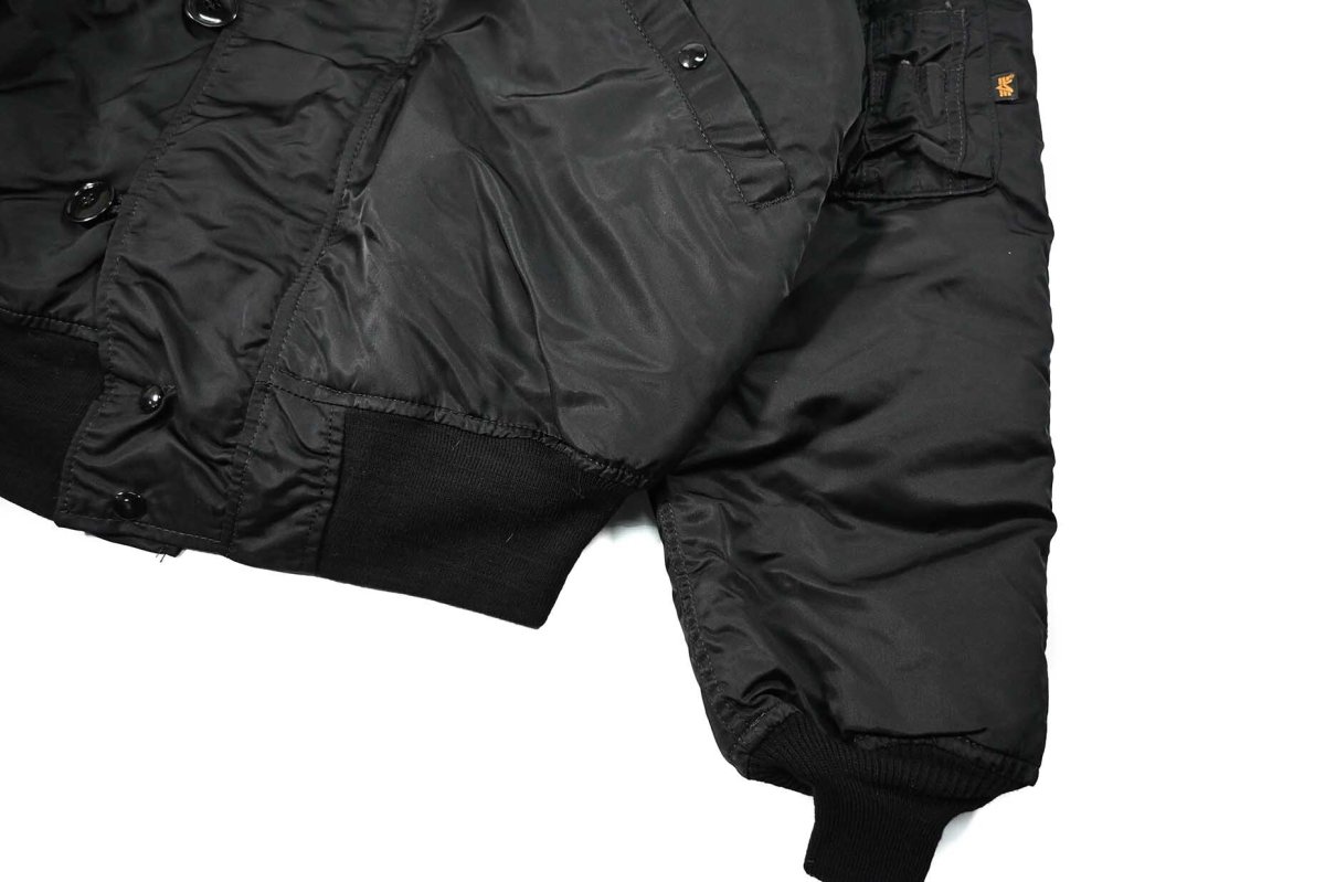 画像3: Deadstock Alpha N-2B Flight Jacket Black made in USA (3)