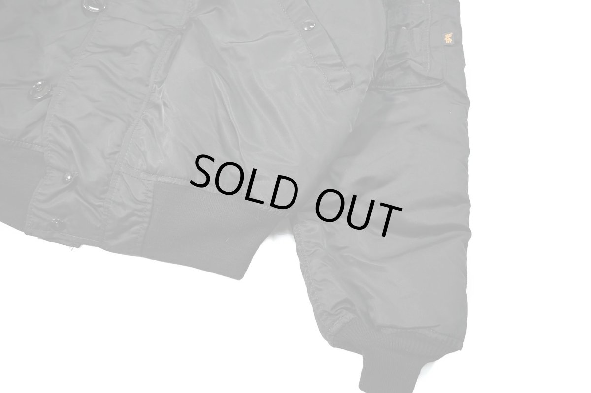 画像3: Deadstock Alpha N-2B Flight Jacket Black made in USA (3)