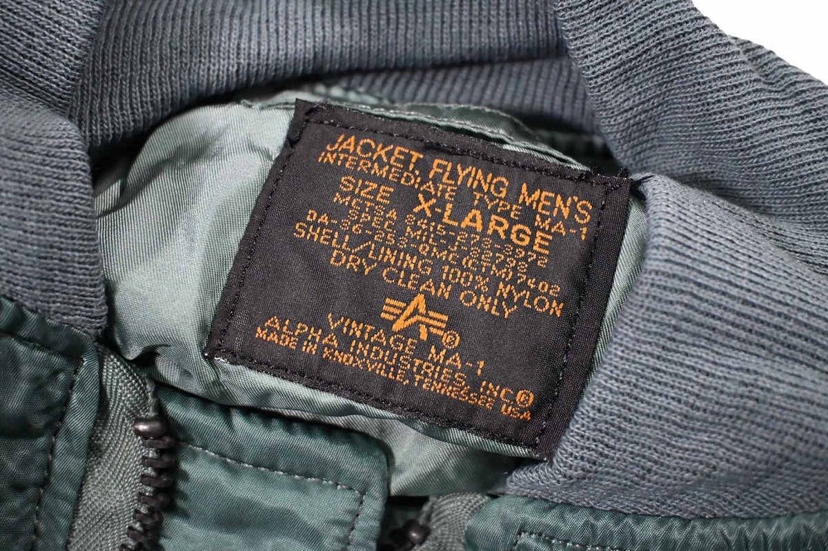画像5: Deadstock Alpha MA-1 Flight Jacket Olive made in USA (5)