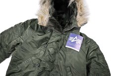 画像2: Deadstock Alpha N-2B Flight Jacket Olive made in USA (2)