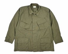 画像1: Used Us Military Ripstop Poplin Jungle Fatigue Jacket (1)