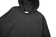 画像2: Deadstock Eagle USA Blank Sweat Hoodie Fade Black made in USA (2)