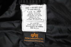 画像6: Deadstock Alpha N-2B Flight Jacket Black made in USA (6)