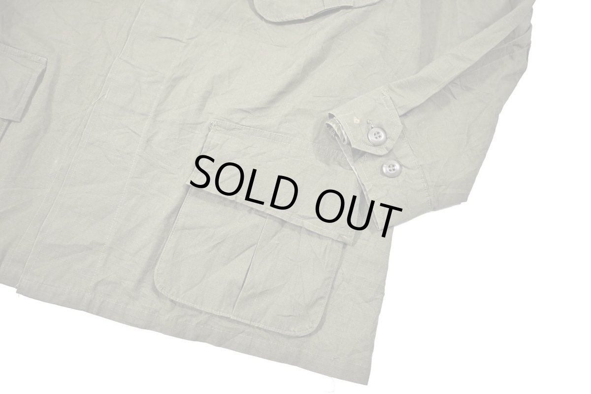 画像4: Used Us Military Ripstop Poplin Jungle Fatigue Jacket (4)