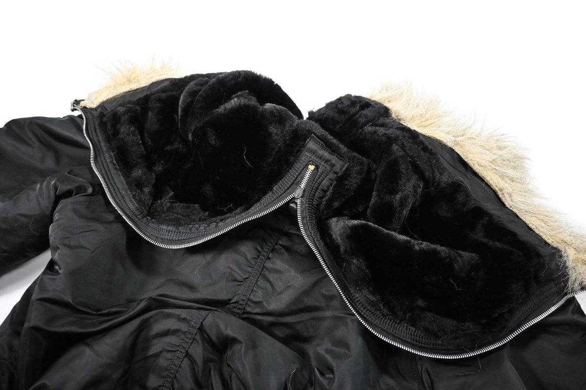 画像7: Deadstock Alpha N-2B Flight Jacket Black made in USA (7)