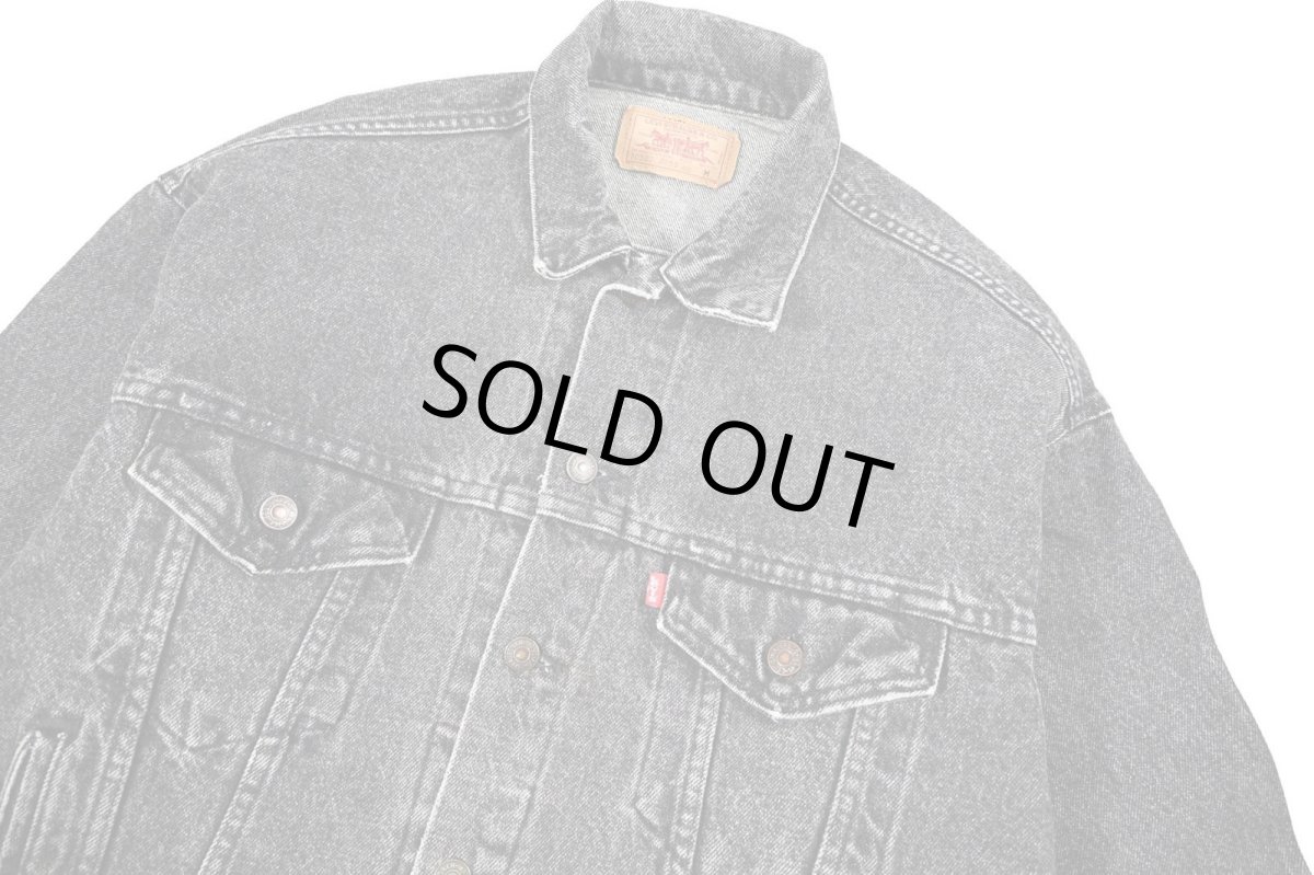 画像3: 80s Used Levi's 70507-4858 Denim Jacket Black made in USA (3)